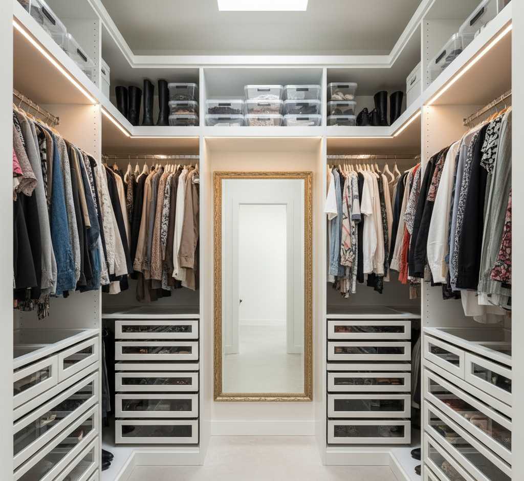 Walk-In Closet Design Ideas - Add Value to Your Custom Home